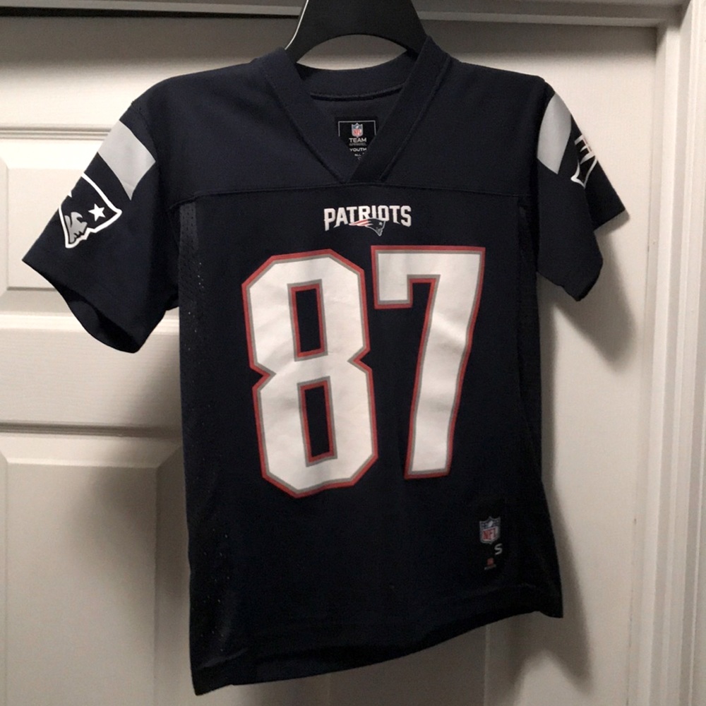 NFL Patriots Navy Gronkowski Jersy Youth Small